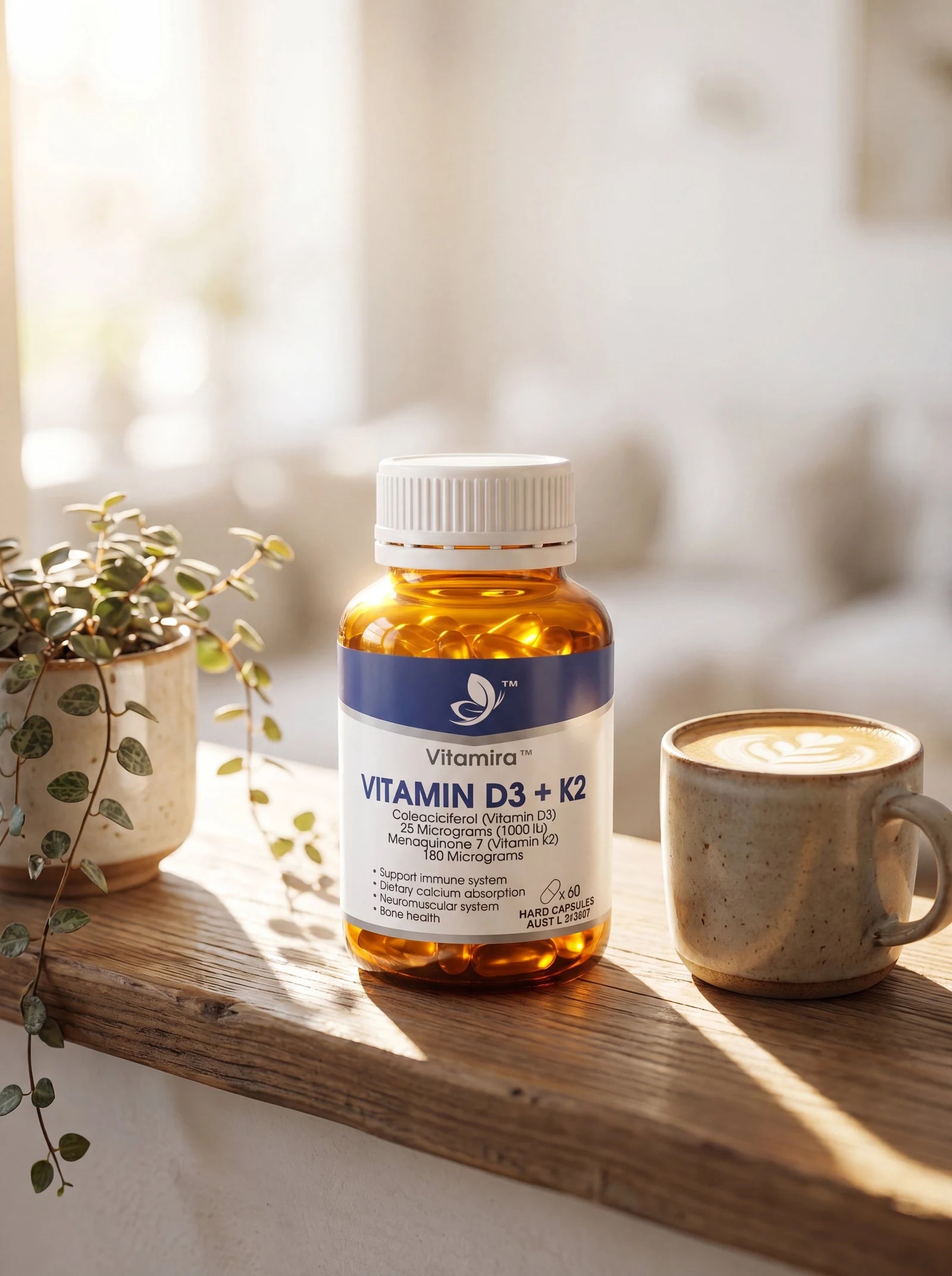Vitamin D3 + K2